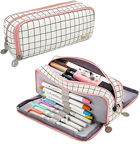 HotcoS federmäppchen Bleistiftkoffer Großer Kapazität Stiftbeutel Geschenk Für Mädchen Office Student College Stationery Organizer School Supplies-Netz von HotcoS