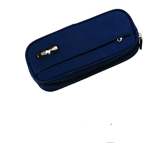 HotcoS federmäppchen Pencil Case Boy Girl Bleistift Koffer Storage Kids Pen Bag Große Große Schülern Der Schreibwarenbox Schülern-blau von HotcoS