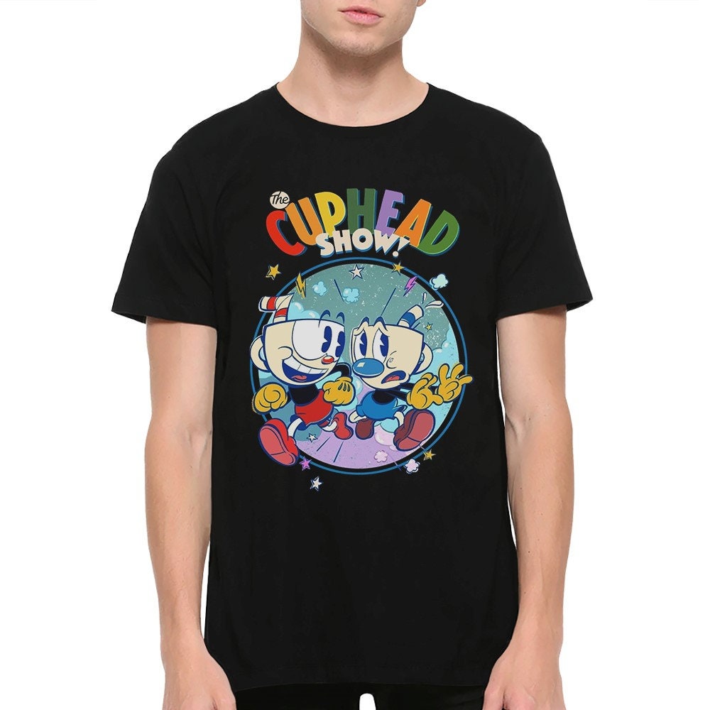 Cuphead Show T-Shirt, Herren Damen Alle Größen | Hm-446 von HotelMarsStudio