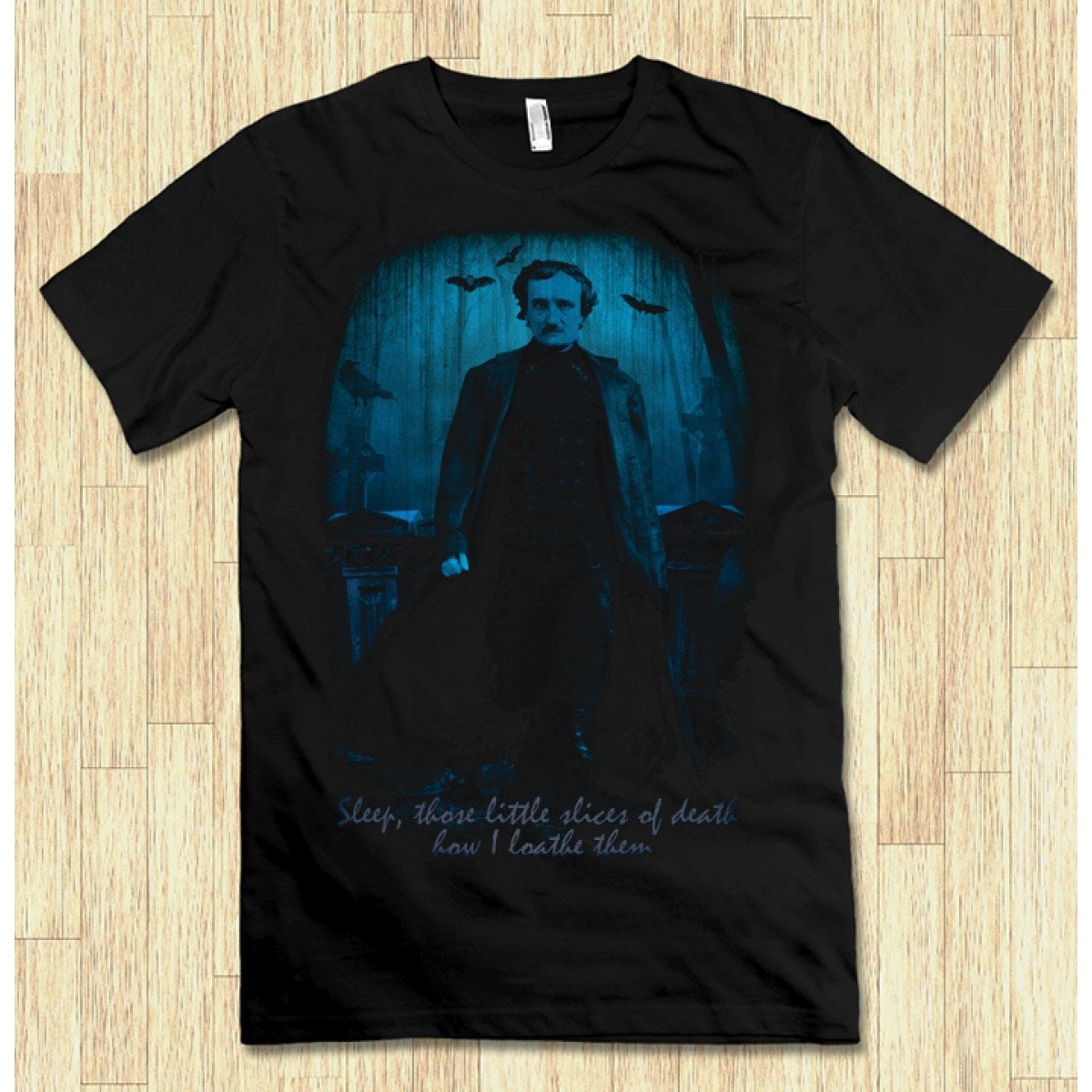 Edgar Allan Poe Schwarzes T-Shirt, Herren Damen Alle Größen | Hm-369 von HotelMarsStudio