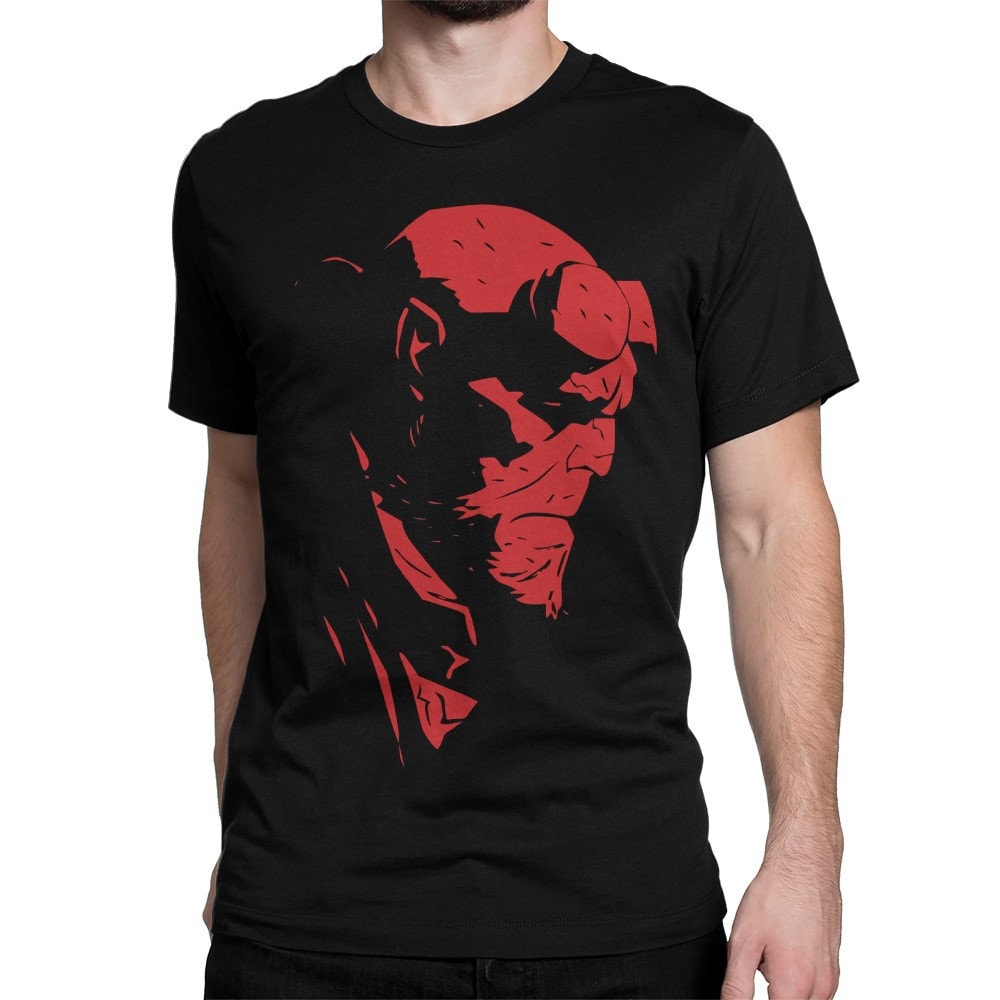 Hellboy Art T-Shirt, Männer Frauen Alle Größen | Hm-209 von HotelMarsStudio