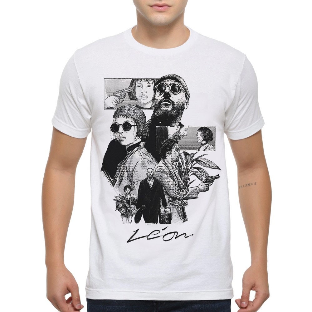 Leon By Luc Besson Art T-Shirt, Herren Damen Alle Größen | Hm-470 von HotelMarsStudio