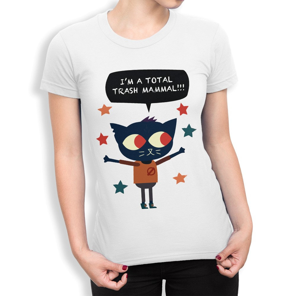 Night in The Woods I'm A Total Trash Mammal T-Shirt, Herren Damen Alle Größen | Hm-228 von HotelMarsStudio