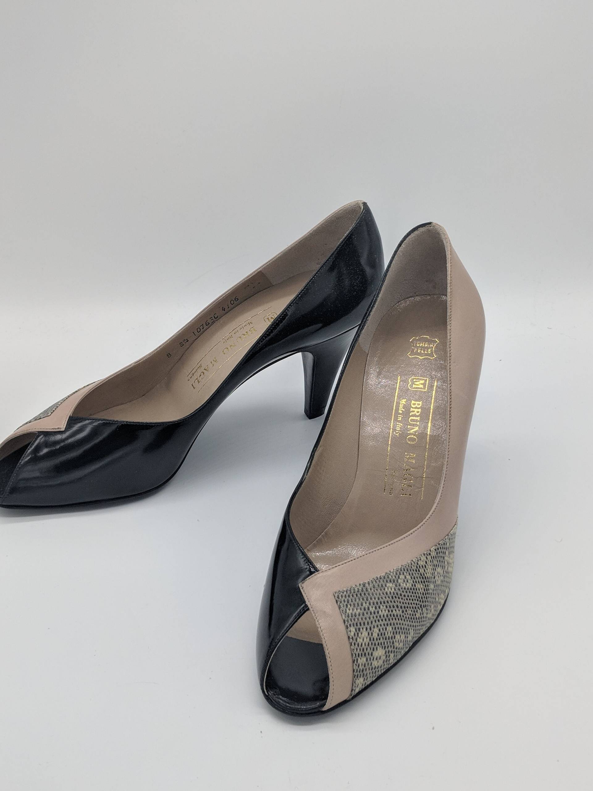 1980 Deadstock Bruno Magli Pumpen Sz 7.5/8 von HotelValentine