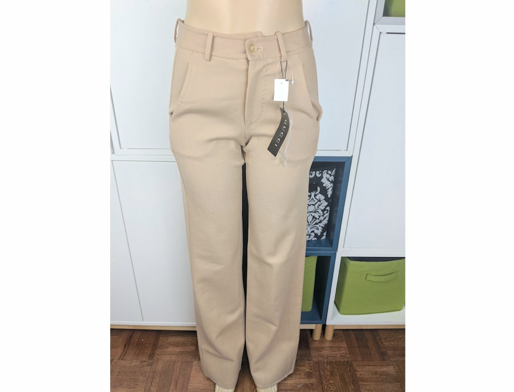 New Gucci 1999 Deadstock Wollhose Sz It 38 von HotelValentine