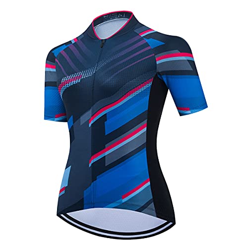 Damen Radtrikot Pro Team Mountainbike Kleidung Sommer Rennrad Kleidung Schnell trocknend, Cc6522-sj, 3XL von Hotlion