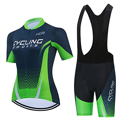 Damen Radtrikot Set Trägerhose Anzüge Sommer Rennrad Kleidung, Cc6511-2a, 42 von Hotlion