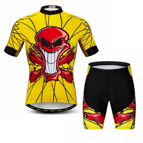 Herren-Radtrikot, Set-Fahrradbekleidung, Sommer-Kurzarm-Fahrradbekleidung, L von Hotlion