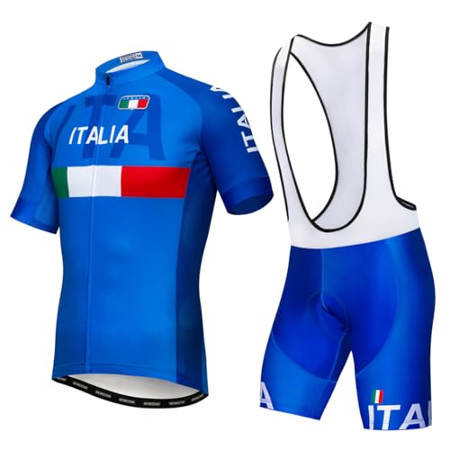 Herren-Radtrikot, Set-Fahrradbekleidung, Sommer-Kurzarm-Fahrradbekleidung, XL Herren-Radtrikot, Set-Fahrradbekleidung, Sommer-Kurzarm-Fahrradbekleidung, XL von Hotlion
