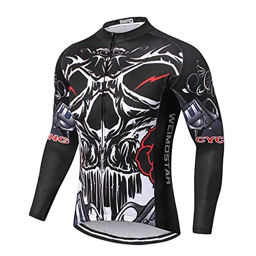 Herren Radtrikot Langarm Herbst Rennrad Kleidung Fahrrad Kleidung, CD1565, XXL von Hotlion