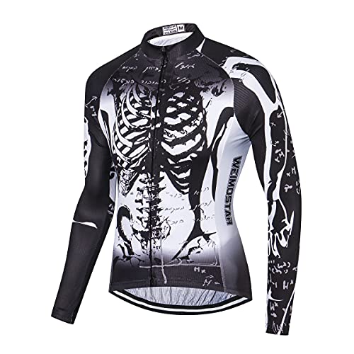 Herren Radtrikot Langarm Herbst Rennrad Kleidung Fahrrad Kleidung, CD1711, XL von Hotlion