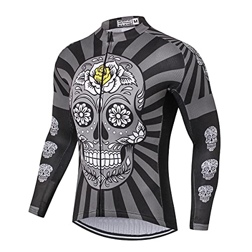 Herren Radtrikot Langarm Herbst Rennrad Kleidung Fahrrad Kleidung, Cd1704, M von Hotlion