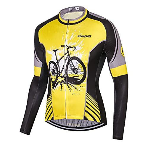 Herren Radtrikot Langarm Herbst Rennrad Kleidung Fahrrad Kleidung, Cd1714, XXL von Hotlion