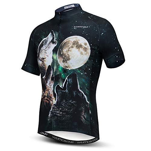 Hotlion 3D Herren Radtrikot Mountainbike Kurzarm S-XXXL, Cd8216, XXL Brust 108/114 cm von Hotlion