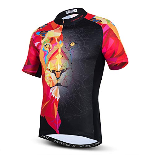 Hotlion 3D Herren Radtrikot Mountainbike Kurzarm S-XXXL, Cd8290, XXL Brust 108/114 cm von Hotlion