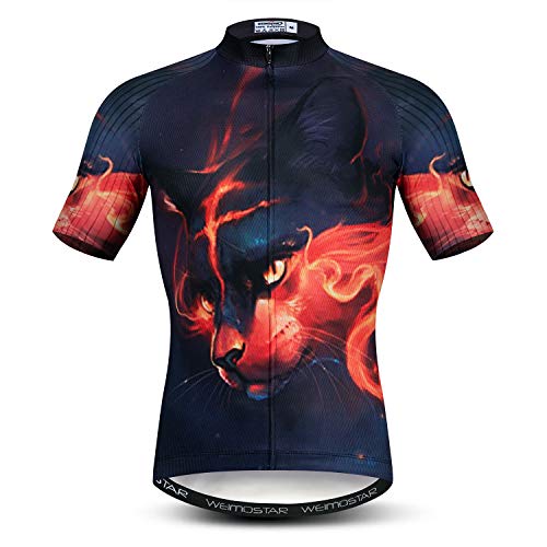 Hotlion 3D Herren Radtrikot Mountainbike Kurzarm S-XXXL, Cd8533, 3XL Brust 114/120 cm von Hotlion