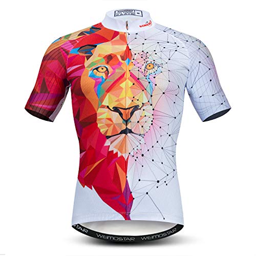 Hotlion 3D Herren Radtrikot Mountainbike Kurzarm S-XXXL, Cd8542, 3XL Brust 114/120 cm von Hotlion