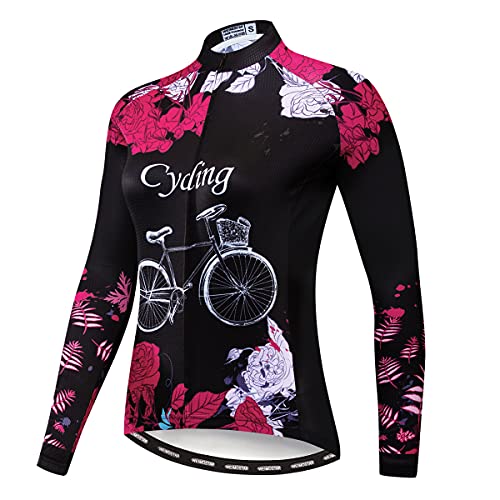 Hotlion Damen Langarm Radtrikot Frauen Mountainbike Kleidung Jacken, Cf2080, M von Hotlion