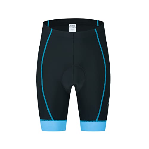 Hotlion Damen Radhose Gepolstert Fahrrad Reithose Bike Kleidung Fahrradhose Fahrradhose Atmungsaktiv Halb Hosen 4D Gepolstert, Cu5904-b, Groß von Hotlion