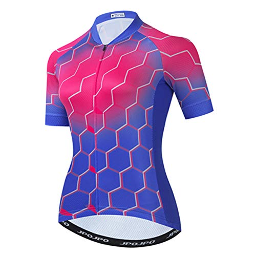 Hotlion Damen Radtrikot Kurzarm Bike Shirt MTB Fahrradbekleidung, Cu0069-sj, XX-Large von Hotlion