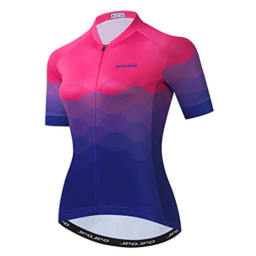 Hotlion Damen Radtrikot Kurzarm Bike Shirt MTB Fahrradbekleidung, Cu0078-Sj, XX-Large von Hotlion