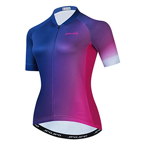 Hotlion Damen Radtrikot Kurzarm Bike Shirt MTB Fahrradbekleidung, Cu0089-Sj, 3X-Groß von Hotlion