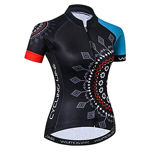 Hotlion Damen Radtrikot Tops Sommer Bike Shirt Kurzarm Fahrradbekleidung CD5731 von Hotlion