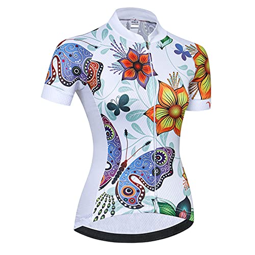 Hotlion Damen Radtrikot Tops Sommer Bike Shirt Kurzarm Fahrradbekleidung CD5731 von Hotlion