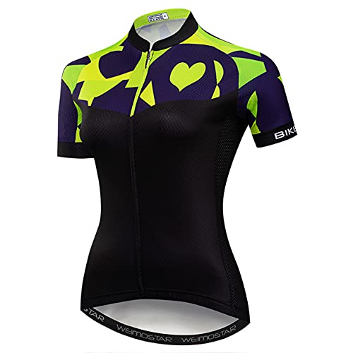 Hotlion Damen Radtrikot Tops Sommer Bike Shirt Kurzarm Fahrradbekleidung CD5731 von Hotlion