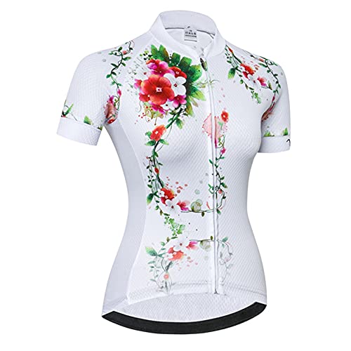 Hotlion Damen Radtrikot Tops Sommer Bike Shirt Kurzarm Fahrradbekleidung CD5731 von Hotlion