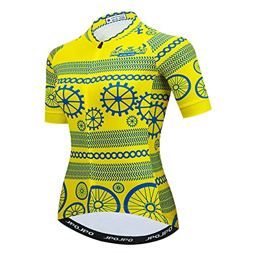 Hotlion Radtrikot Frauen Sommer Bike Shirts Rennrad Jacken Kurzarm MTB Jersey, Cu0100, M von Hotlion