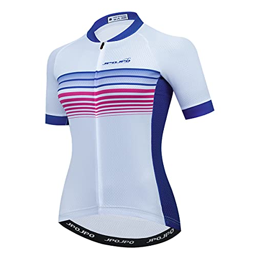 Hotlion Fahrradtrikot für Damen, Sommer-Fahrrad-Shirts, Rennrad, Jacken, kurzärmelig, MTB-Trikot, Cu0103, X-Large von Hotlion