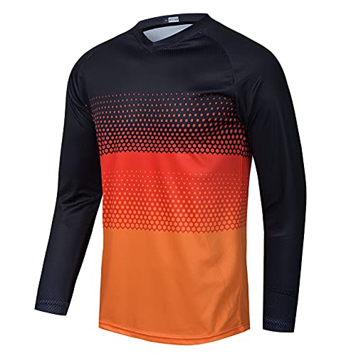 Hotlion Herren Motocross Jersey Dirt Bike Shirt Road Off Raod Radtrikot Langarm Racewear, 14cu9001, 3XL von Hotlion