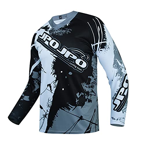 Hotlion Herren Motocross Jersey Dirt Bike Shirt Road Off Raod Radtrikot Langarm Racewear, Cu9011gr, L von Hotlion