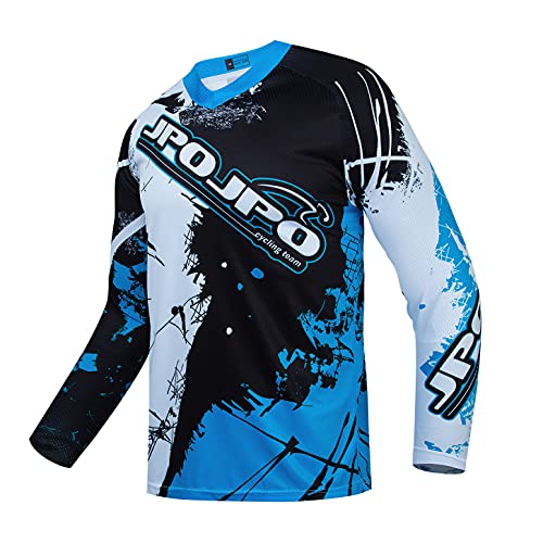 Hotlion Herren Motocross Jersey Dirt Bike Shirt Road Off Raod Radtrikot Langarm Racewear, Cu9011lb, L von Hotlion