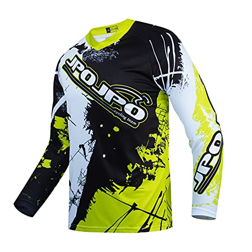 Hotlion Herren Motocross Jersey Dirt Bike Shirt Road Off Raod Radtrikot Langarm Racewear, Cu9011y, 3XL von Hotlion