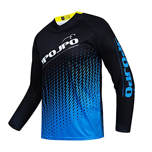 Hotlion Herren Motocross-Trikot Dirt Bike Shirt Road Off-Rod Radtrikot Langarm Racewear, Cu9010b, L von Hotlion