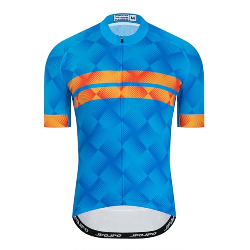 Hotlion Herren Radtrikot Kurzarm Fahrradshirt Pro Bike Bekleidung mit 3 Gesäßtaschen von Hotlion