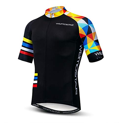 Fahrradtrikot für Herren, kurzärmelig, MTB-Shirts, Rennradbekleidung, Cd6113, L Brust 96/102 cm von Hotlion