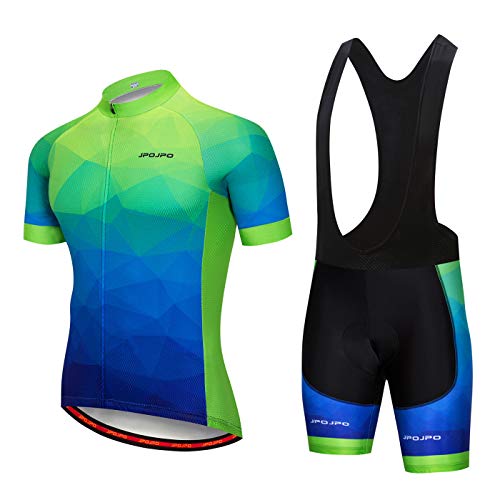 Hotlion Herren Radtrikot Set Sommer Radbekleidung Anzug Pro Team Bike Kleidung Rennrad Outfits Fahrrad Kit für Männer, B1jp1004, L von Hotlion