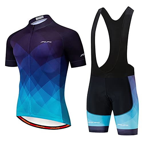 Hotlion Herren Radtrikot Set Trägerhose Sommer Radbekleidung Anzug Pro Team Bike Kleidung, B2jp1013, Etikett XL von Hotlion