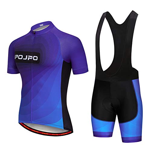 Hotlion Herren Radtrikot Set Trägerhose Sommer Radbekleidung Anzug Pro Team Bike Kleidung, B9jp1008, L von Hotlion