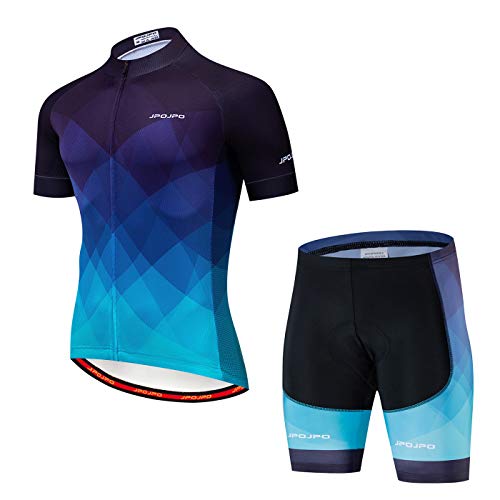 Hotlion Herren Radtrikot Set Trägerhose Sommer Radbekleidung Anzug Pro Team Bike Kleidung, IJP1013, L von Hotlion