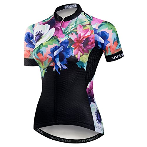 Hotlion Radtrikot Damen Kurzarm Lady MTB Tops Mountainbike Jersey Shirts von Hotlion