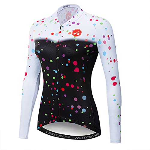 Hotlion Radtrikot Damen Langarm Fahrradjacke Pro Team Bike Bekleidung Tops CD5L von Hotlion