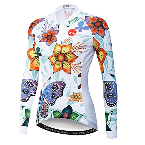 Hotlion Radtrikot Damen Langarm Fahrradjacke Pro Team Bike Bekleidung Tops CD5L von Hotlion