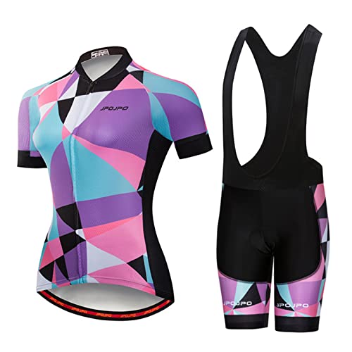 Hotlion Radtrikot Damen Sets Fahrradkleidung Frauen Kurzarm Sommer Fahrradbekleidung Rennrad Outfit JP2 von Hotlion