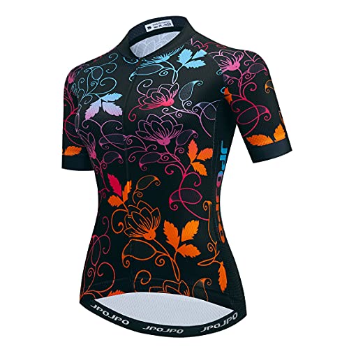 Hotlion Radtrikot Frauen Sommer Bike Shirts Rennrad Jacken Kurzarm MTB Jersey, Cu0096, X-Large von Hotlion