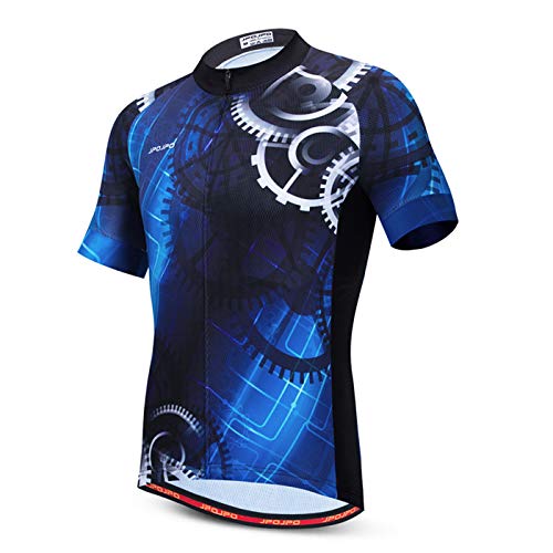 Hotlion Radtrikot Herren Bike Shirts Kurzarm Fahrradjacke mit Tasche von Hotlion