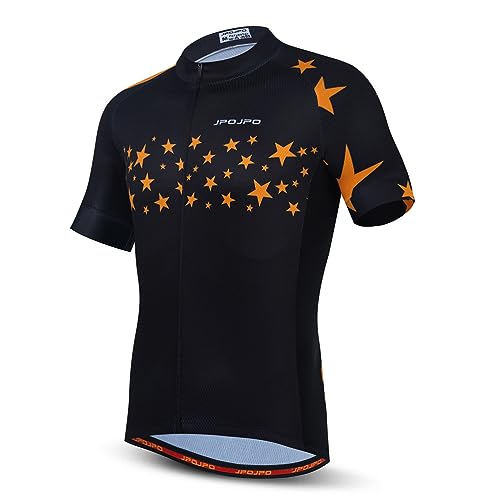 Hotlion Radtrikot Herren Bike Shirts Kurzarm Fahrradjacke mit Tasche von Hotlion